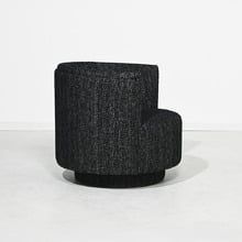 Charcoal Camilla Upholstered Swivel Tub Chair